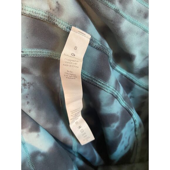 Lululemon Invigorate High-Rise Tight 25" *Wash Forest Shibori Desert Teal - Picture 9 of 9